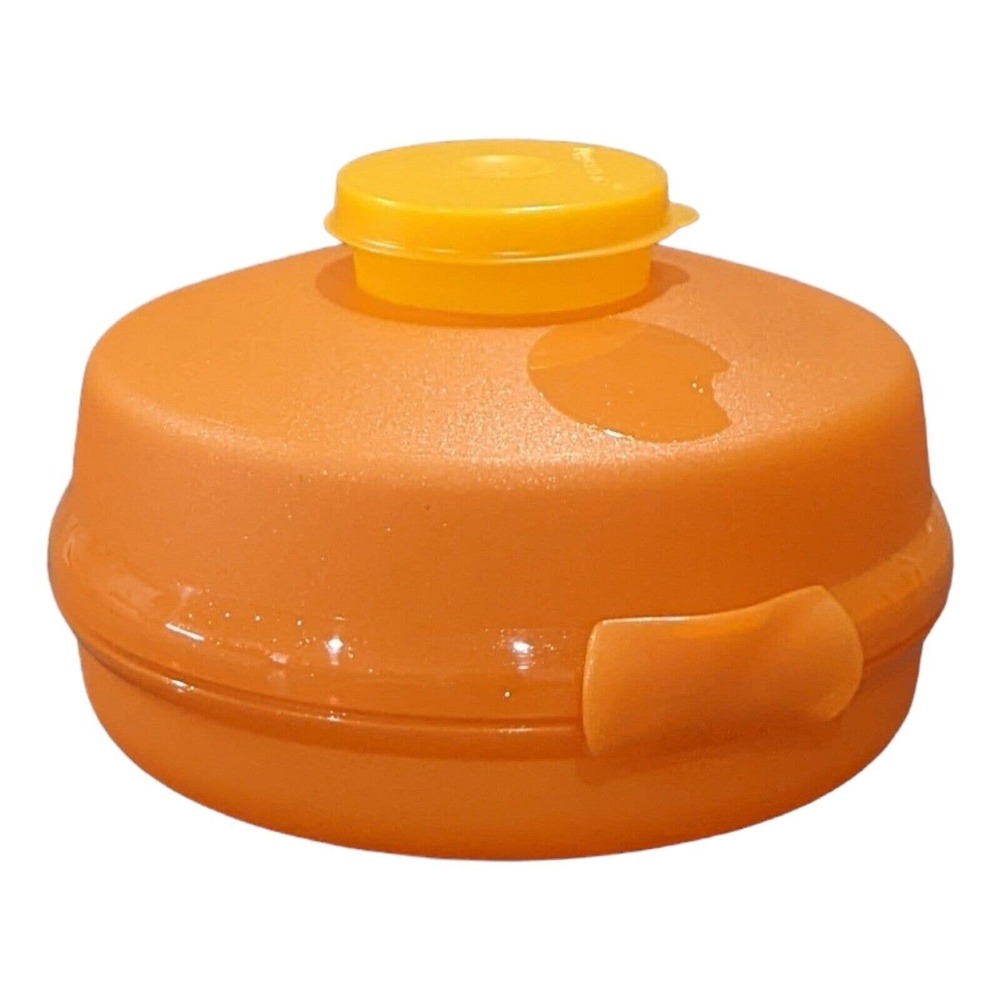 Tupperware Round Sandwich Bagel Mini Salad Keeper Smidget New